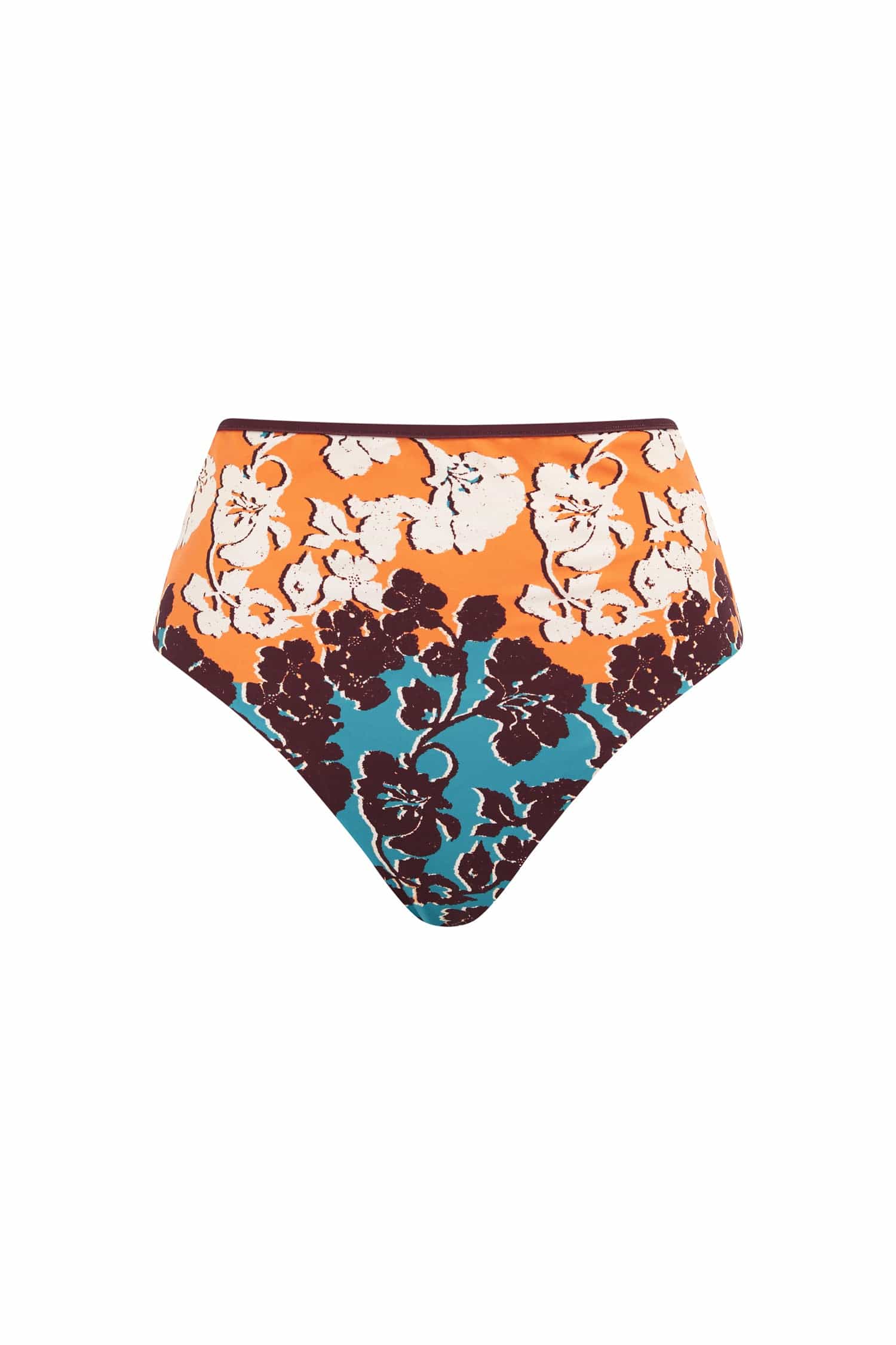 Alemais Splice High Waist Brief  Sustainable Beachwear with Alemais print -  Luxury Handbags Australian Designer