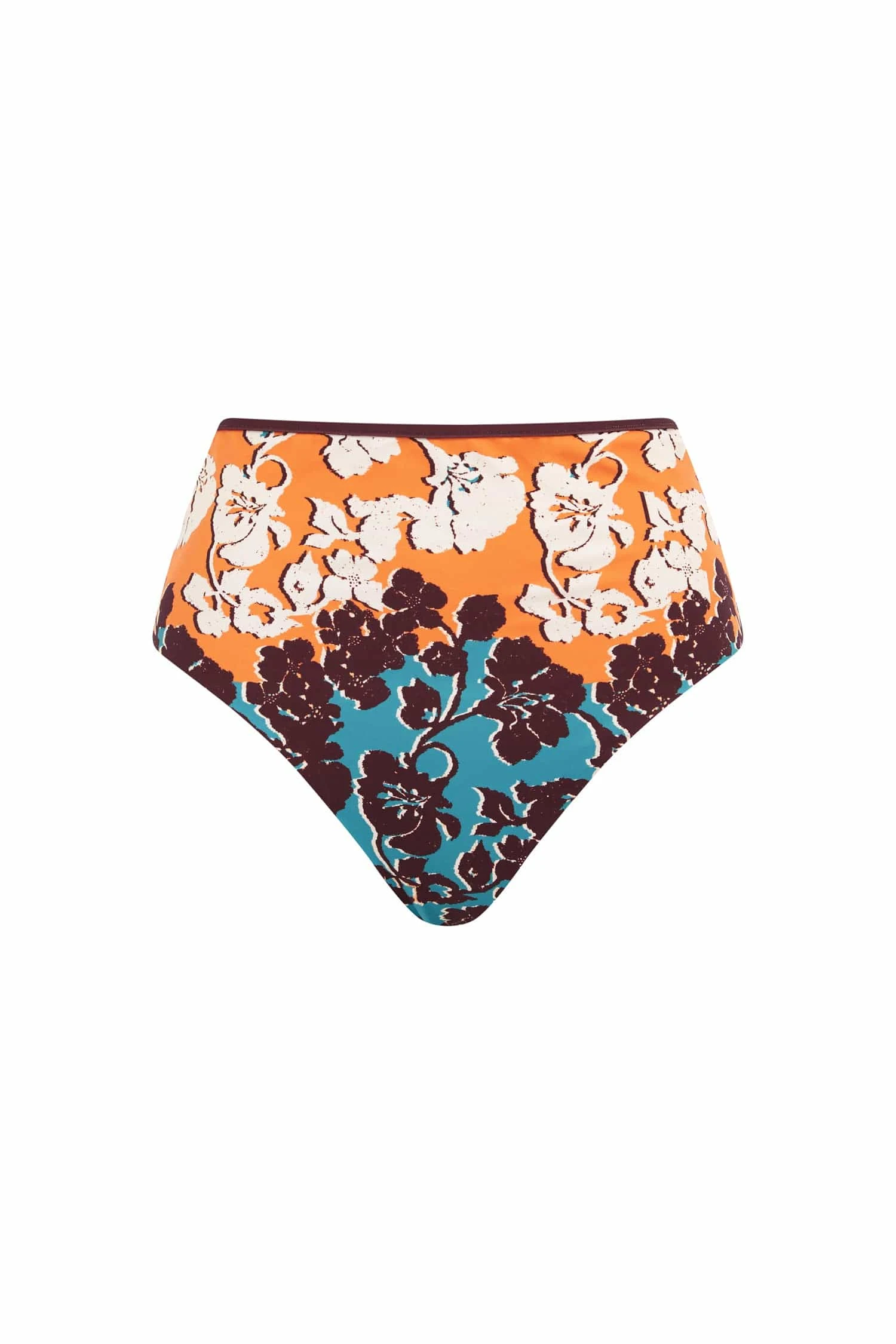 Splice High Waist Brief by Alemais - Beachwear Alemais Splice High Waist Brief Sustainable Beachwear with Alemais print - Luxury Handbags Australian Designer
