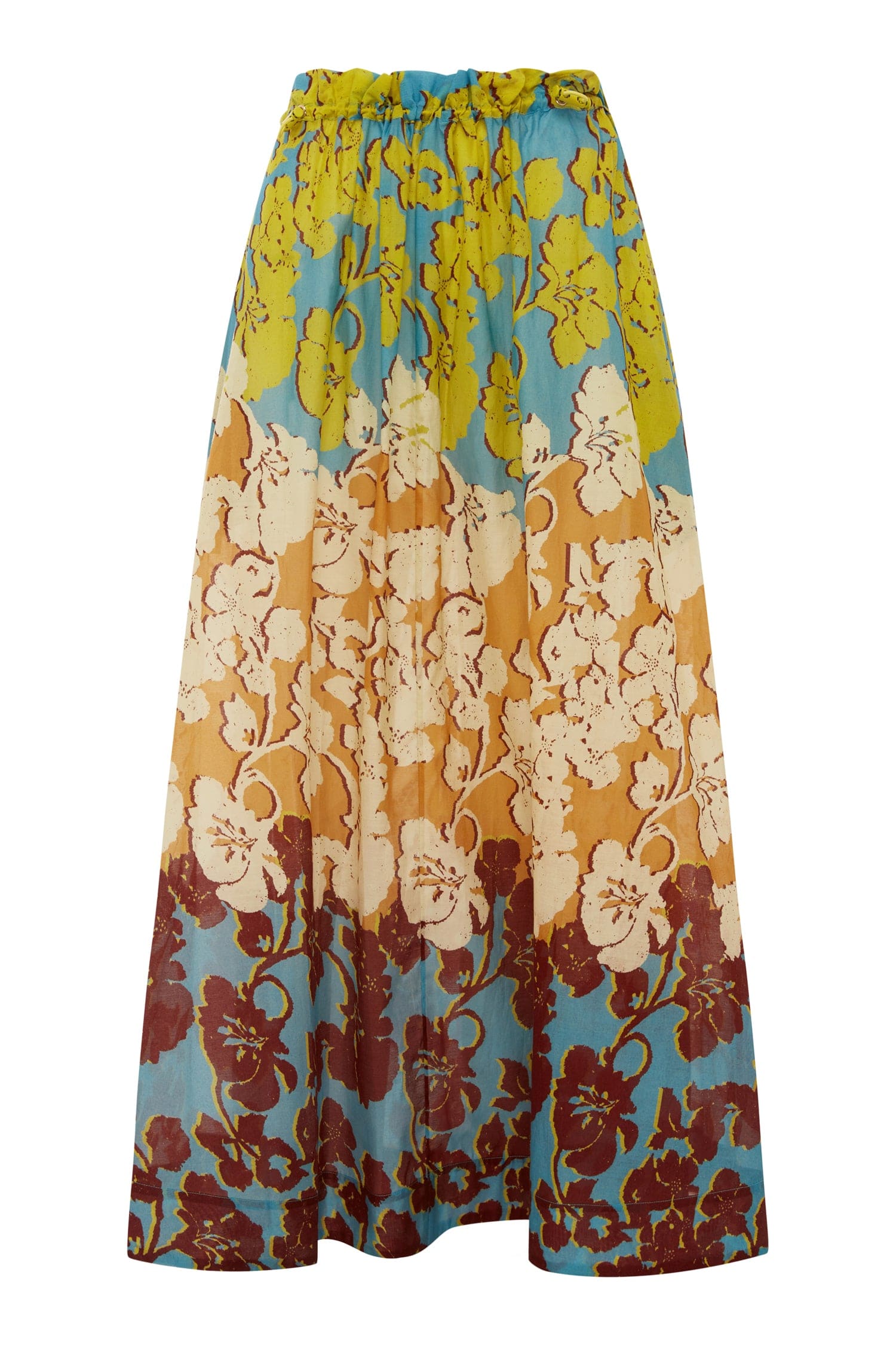Alemais Splice Midi Skirt  Sustainable Skirts with Alemais print -  Luxury Handbags Australian Designer