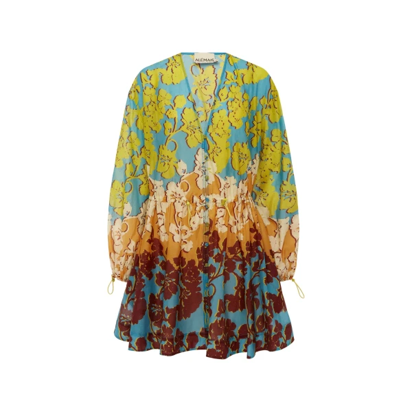 Alemais Splice Mini Dress  Sustainable Dresses with Alemais print -  Luxury Handbags Australian Designer