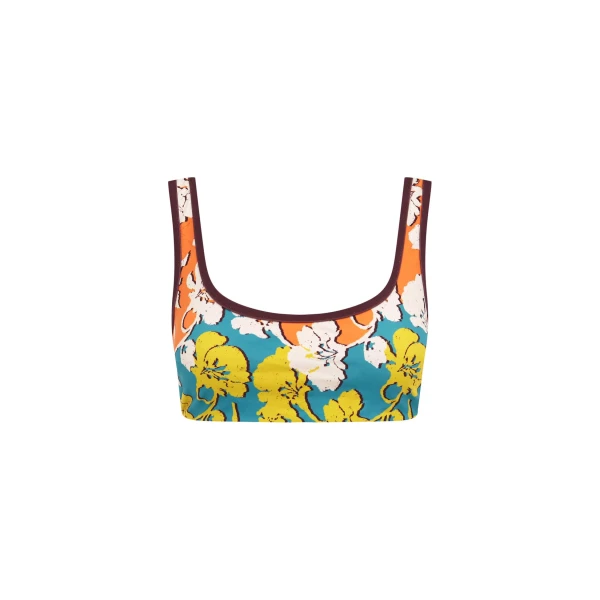 Alemais Splice Scoop Neck Top  Sustainable Tops with Alemais print -  Luxury Handbags Australian Designer