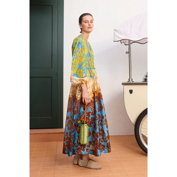 Alemais Splice Shirtdress  Sustainable Dresses with Alemais print -  Luxury Handbags Australian Designer