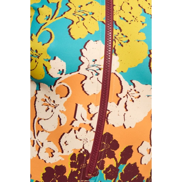 Alemais Splice Short Sleeve One Piece  Sustainable Beachwear with Alemais print -  Luxury Handbags Australian Designer