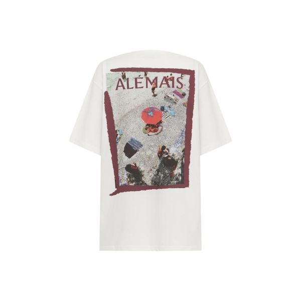 Alemais Splice Tee  Sustainable Tops with Alemais print -  Luxury Handbags Australian Designer