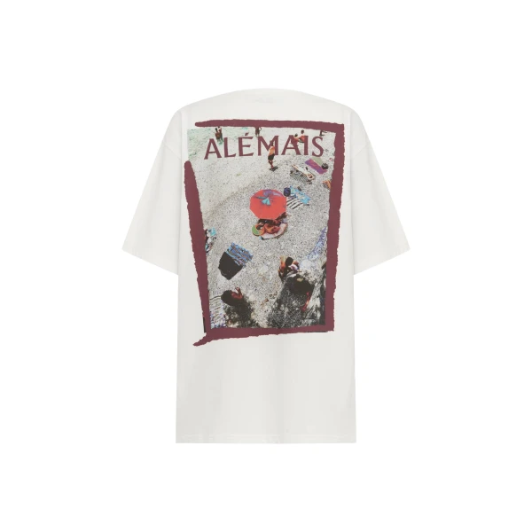 Alemais Splice Tee  Sustainable Tops with Alemais print -  Luxury Handbags Australian Designer