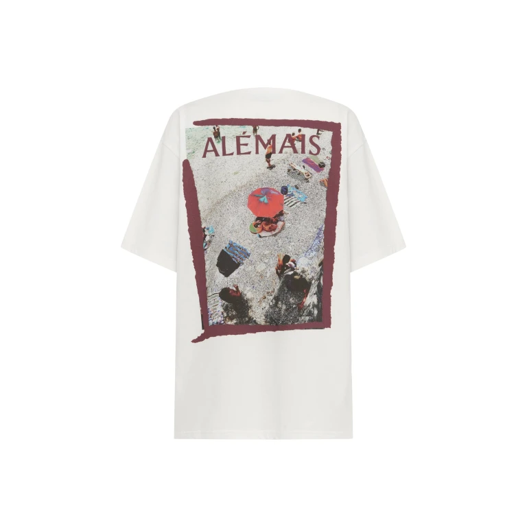 Alemais Splice Tee  Sustainable Tops with Alemais print -  Luxury Handbags Australian Designer