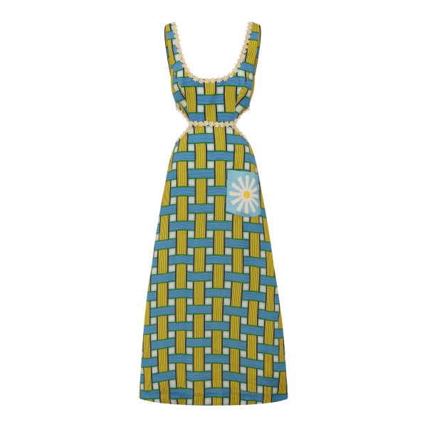 Alemais Sunlounge Midi Dress Exclusive  Sustainable Dresses with Alemais print -  Luxury Handbags Australian Designer