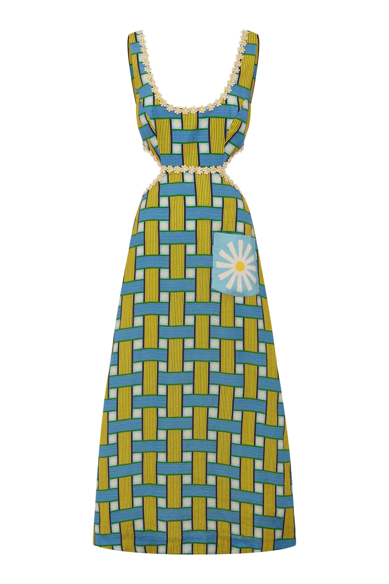 Alemais Sunlounge Midi Dress Exclusive  Sustainable Dresses with Alemais print -  Luxury Handbags Australian Designer