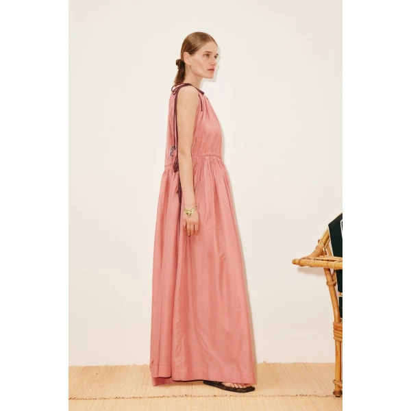 Alemais Zuri Embellished Midi Dress  Sustainable Dresses with Alemais print -  Luxury Handbags Australian Designer