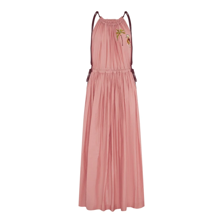 Alemais Zuri Embellished Midi Dress  Sustainable Dresses with Alemais print -  Luxury Handbags Australian Designer