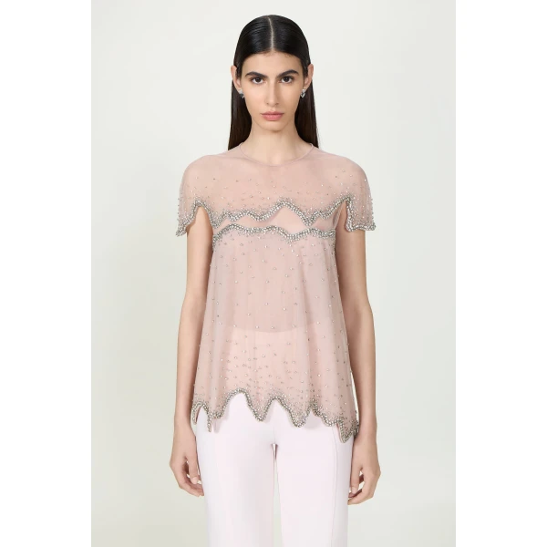 Costarellos Tops - Romantic Greek Lace - Shop at Luxury Shoes 