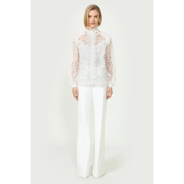 Costarellos Tops - Romantic Greek Lace - Shop at Luxury Shoes 