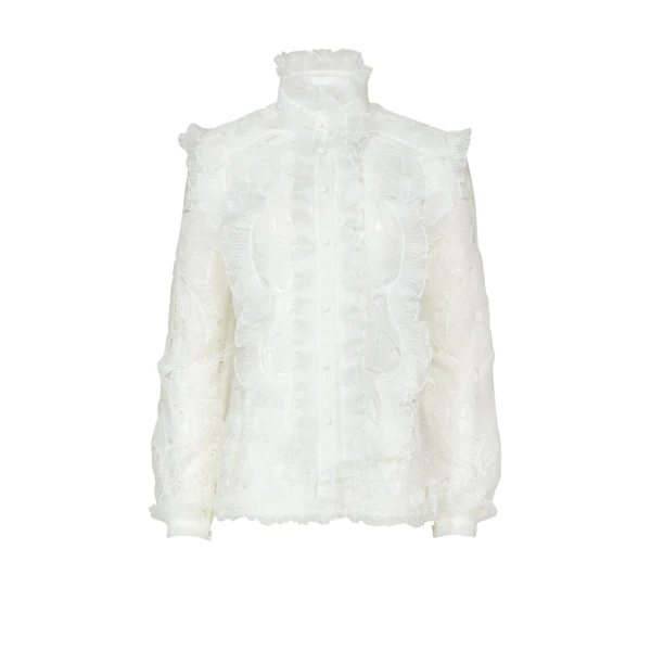 Costarellos Tops - Romantic Greek Lace - Shop at Luxury Shoes 