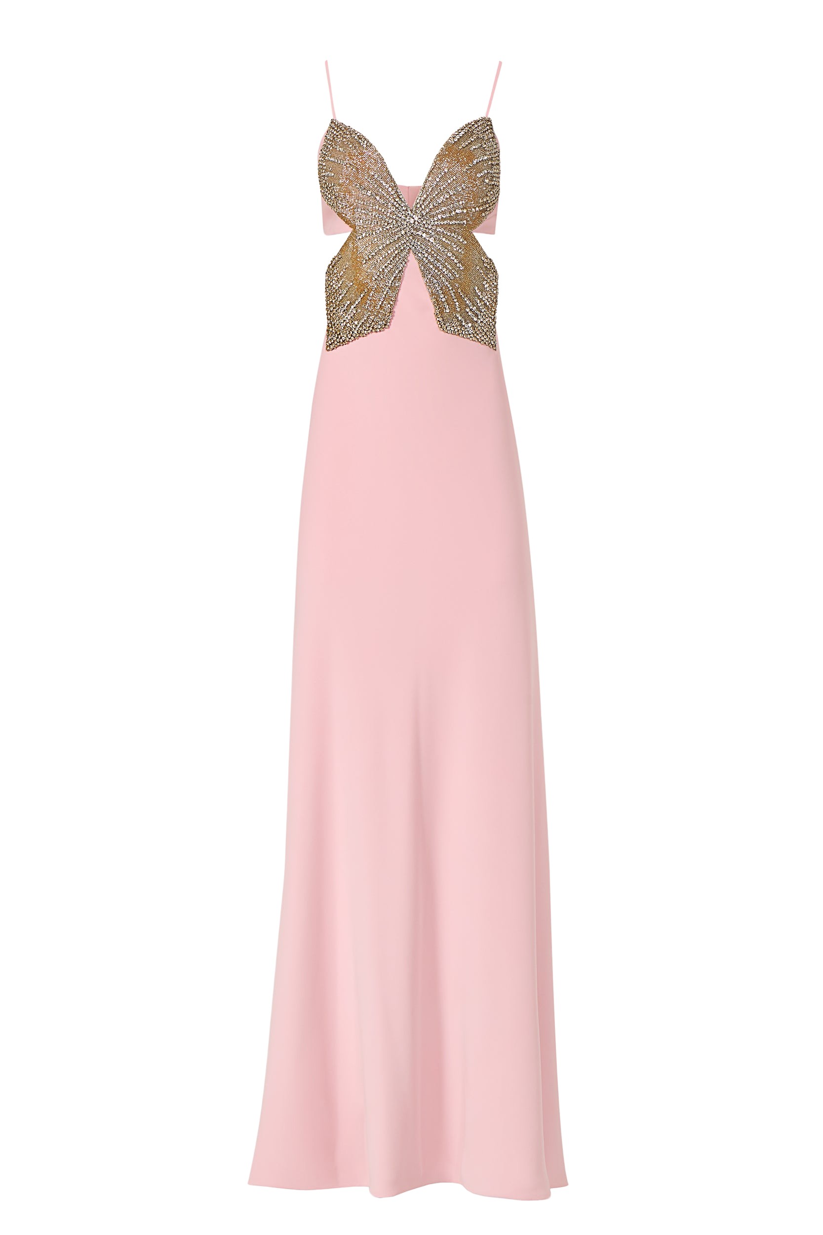 Costarellos Azmira Cutout Crepe Gown