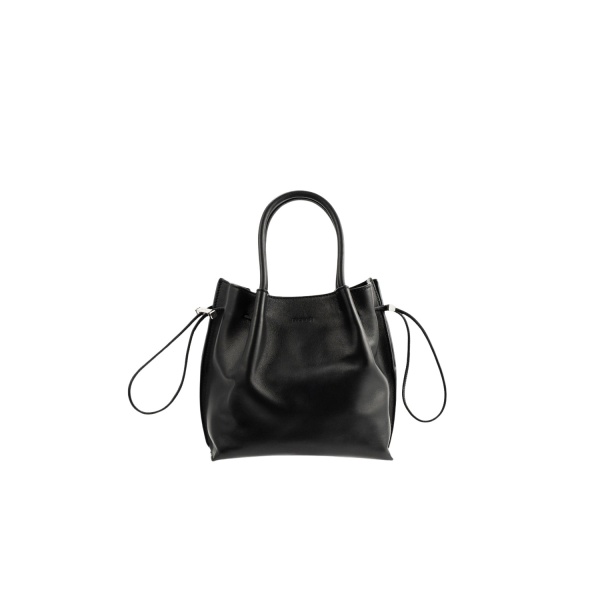 BY FAR Baby Kayla - By Far Black - 90s Minimalist Leather Bag at Luxury Shoes 