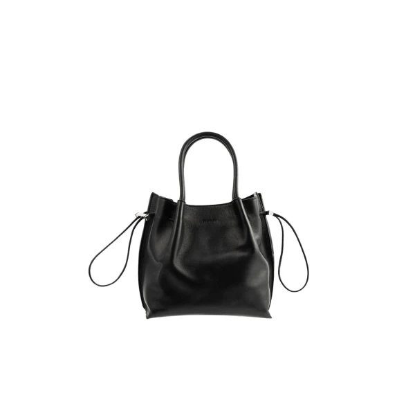 BY FAR Baby Kayla - By Far Black - 90s Minimalist Leather Bag at Luxury Shoes 