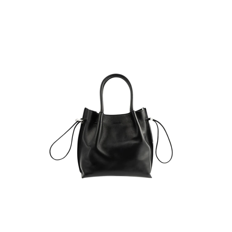 BY FAR Baby Kayla - By Far Black - 90s Minimalist Leather Bag at Luxury Shoes 
