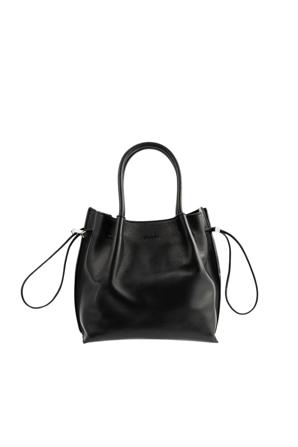 BY FAR Baby Kayla - By Far Black - 90s Minimalist Leather Bag at Luxury Shoes 
