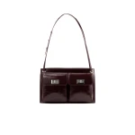 BY FAR Billy Tote - By Far Red - 90s Minimalist Leather Bag at Luxury Shoes 