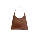BY FAR Camryn - By Far Brown - 90s Minimalist Leather Bag at Luxury Shoes 