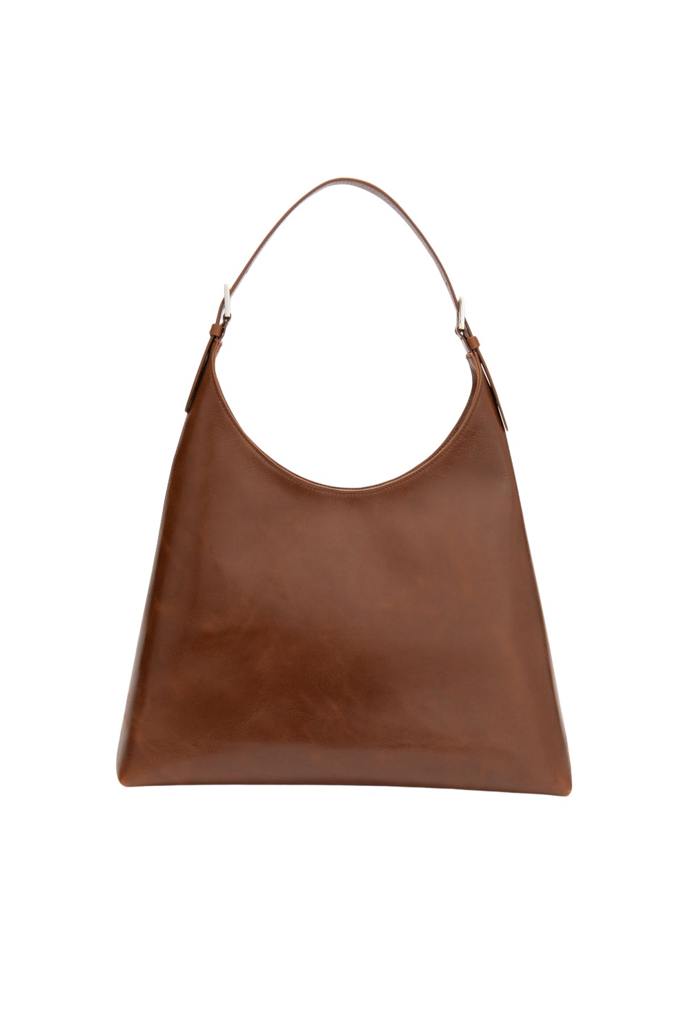 BY FAR Camryn - By Far Brown - 90s Minimalist Leather Bag at Luxury Shoes 