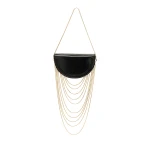 BY FAR Chime - By Far Black - 90s Minimalist Leather Bag at Luxury Shoes 
