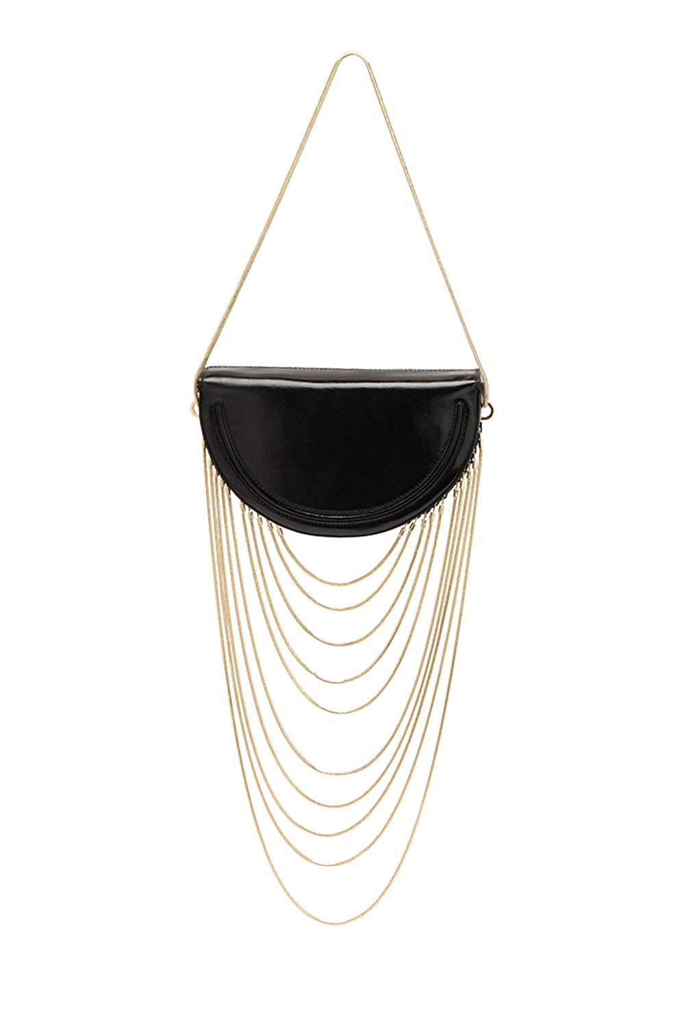 BY FAR Chime - By Far Black - 90s Minimalist Leather Bag at Luxury Shoes 