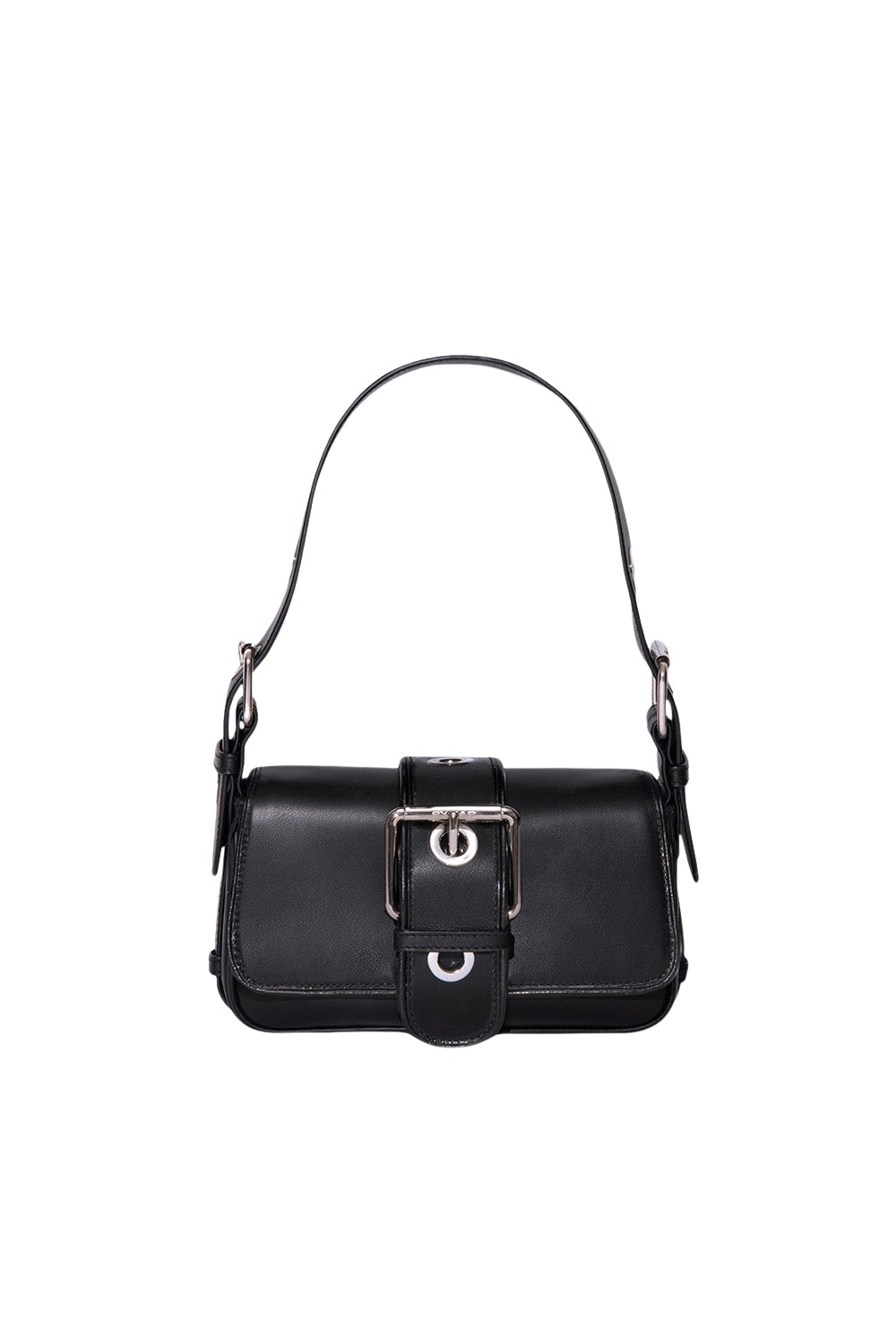 BY FAR Eloise - By Far Black - 90s Minimalist Leather Bag at Luxury Shoes 