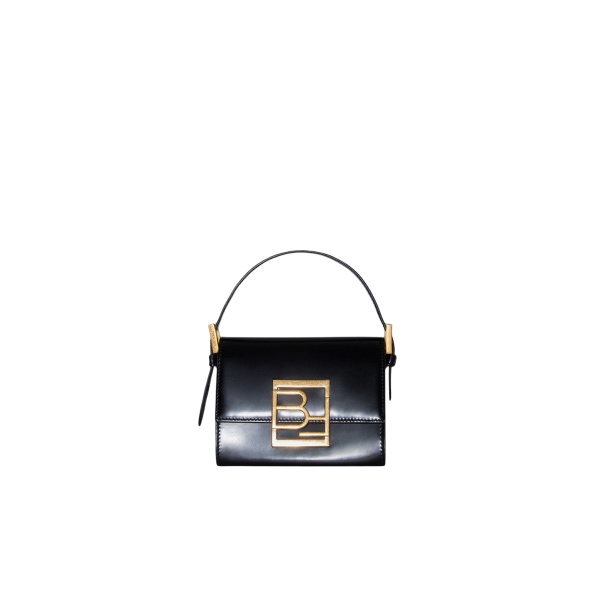 BY FAR Fran - By Far Black - 90s Minimalist Leather Bag at Luxury Shoes 