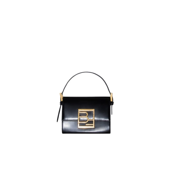 BY FAR Fran - By Far Black - 90s Minimalist Leather Bag at Luxury Shoes 