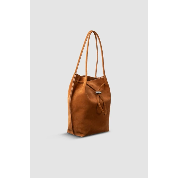 BY FAR Kayla - By Far Brown - 90s Minimalist Leather Bag at Luxury Shoes 