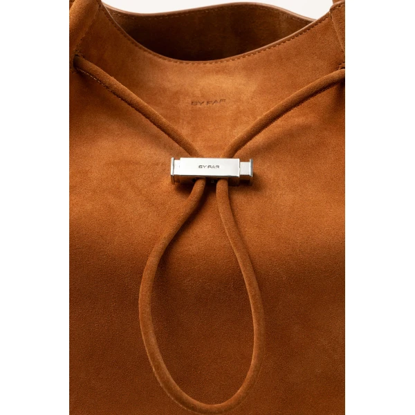 BY FAR Kayla - By Far Brown - 90s Minimalist Leather Bag at Luxury Shoes 