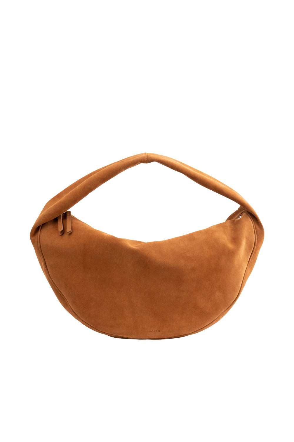 BY FAR Maxi Cush - By Far Brown - 90s Minimalist Leather Bag at Luxury Shoes 