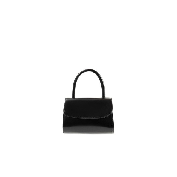 BY FAR Mini 2.0 - By Far Black - 90s Minimalist Leather Bag at Luxury Shoes 