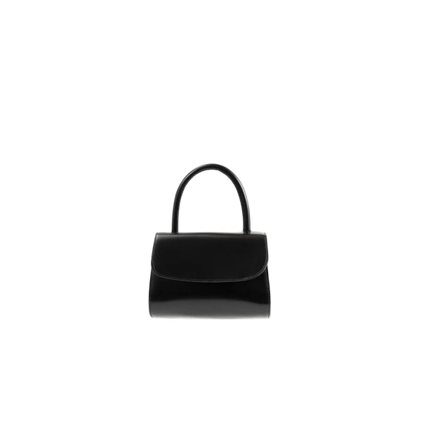 BY FAR Mini 2.0 - By Far Black - 90s Minimalist Leather Bag at Luxury Shoes 