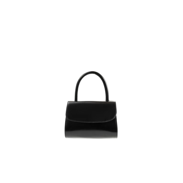BY FAR Mini 2.0 - By Far Black - 90s Minimalist Leather Bag at Luxury Shoes 