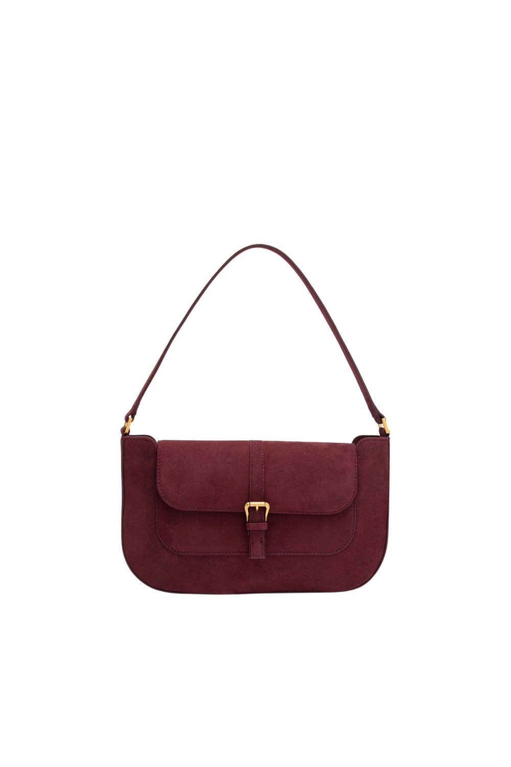 BY FAR Miranda - By Far Red - 90s Minimalist Leather Bag at Luxury Shoes 