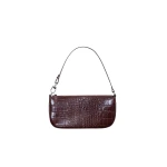 BY FAR Rachel - By Far Brown - 90s Minimalist Leather Bag at Luxury Shoes 