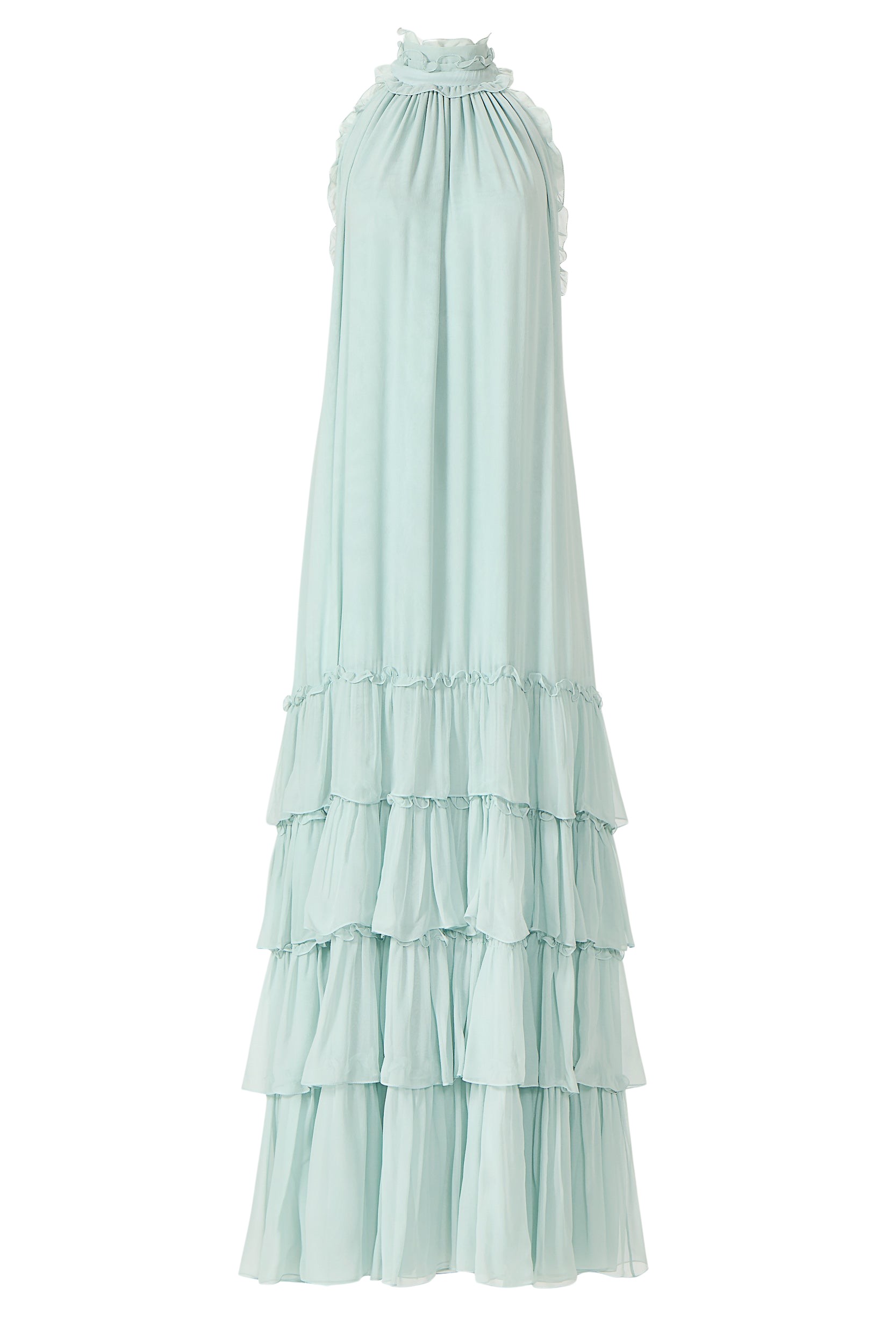 Costarellos Dassa Silk Georgette Ruffled Dress