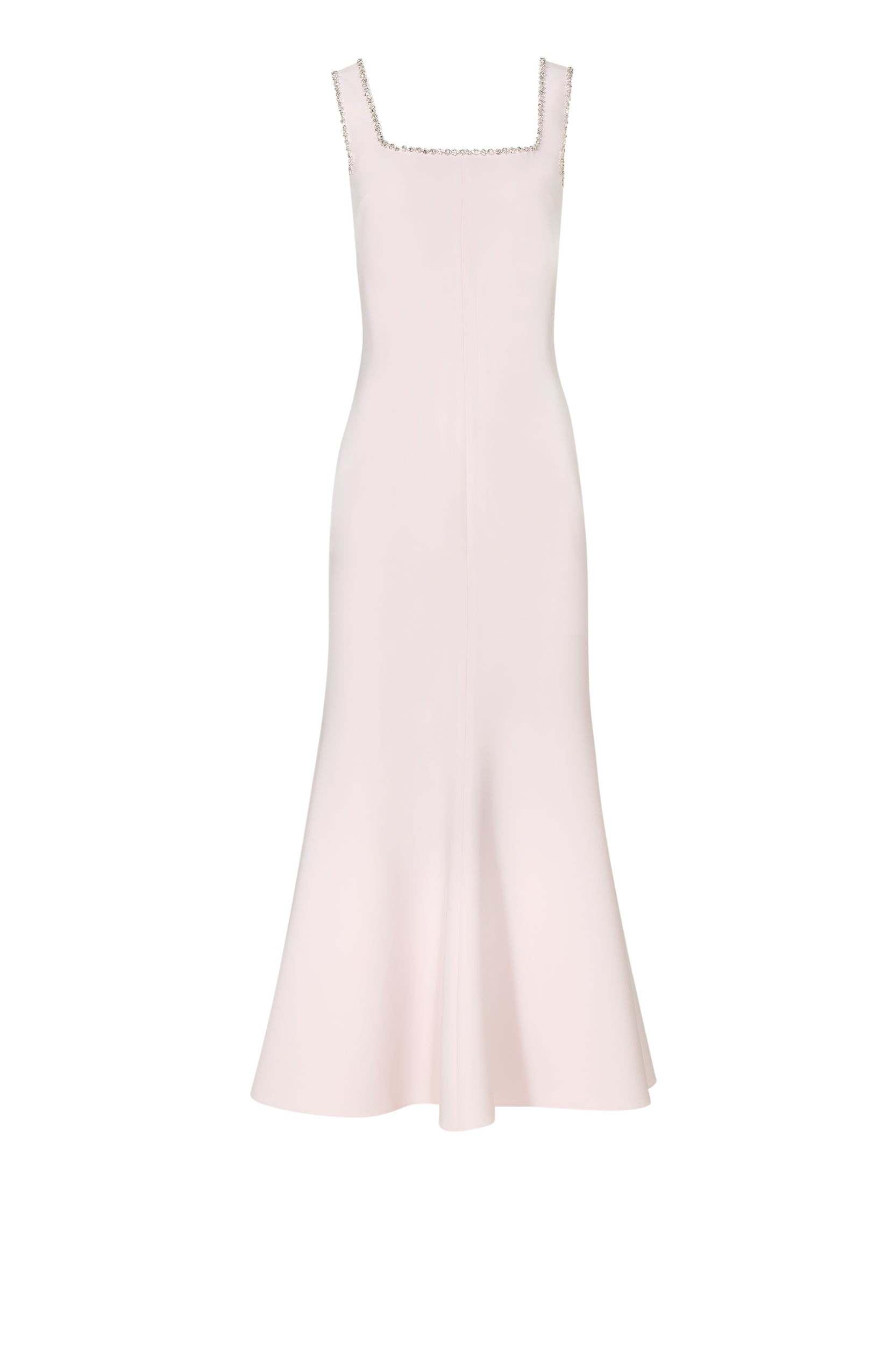 Costarellos Felina Crepe Crystal-Embellished Dress