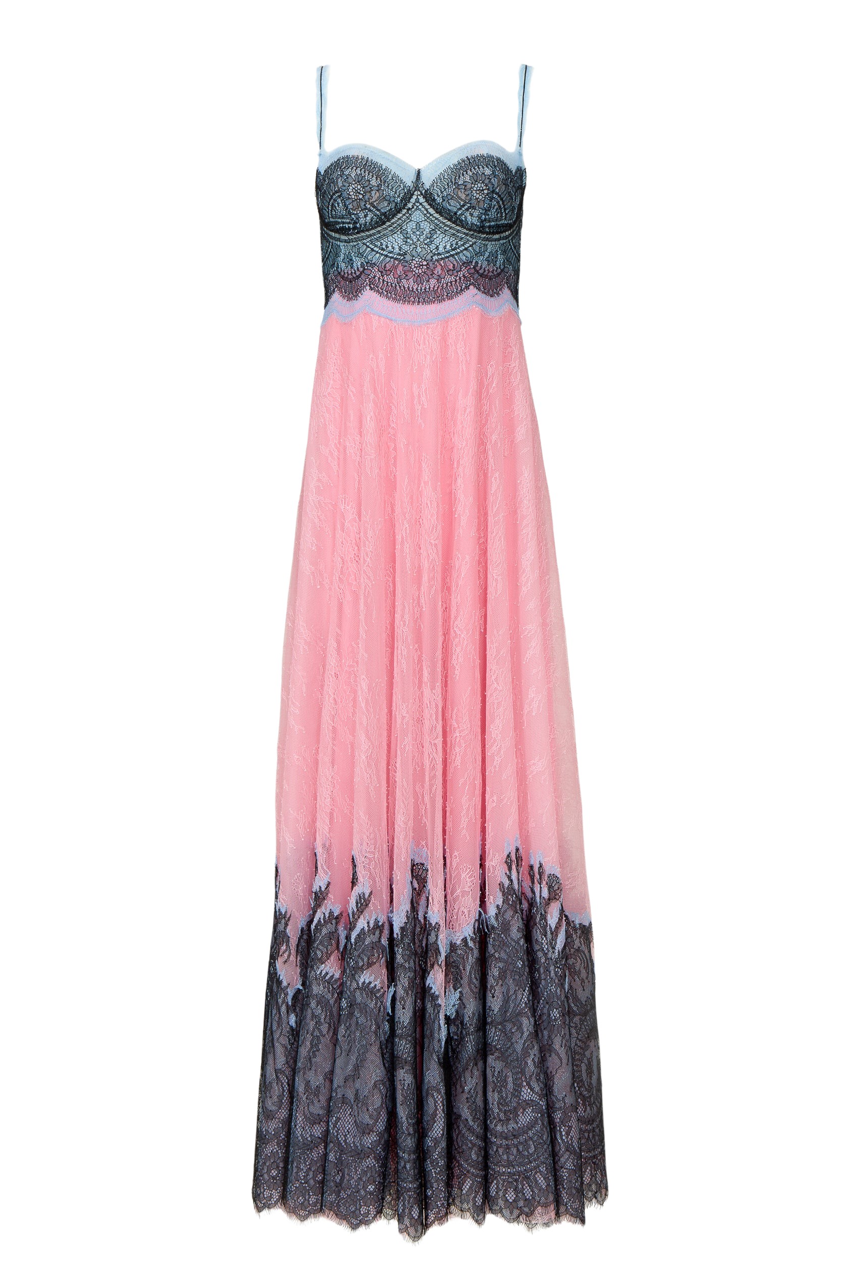 Costarellos Gallie Chantilly Lace Gown