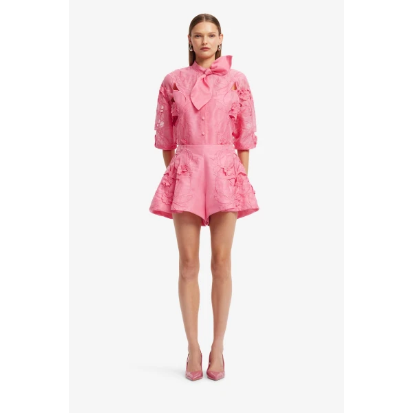 Leo Lin Abby Appliqué Shorts - Leo Lin Dress - Australian Luxury Fashion - Shop at Luxury Shoes 