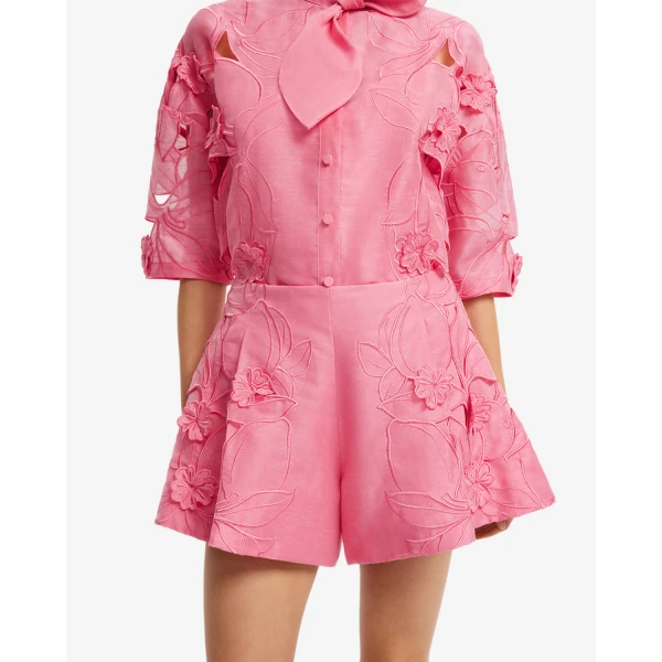 Leo Lin Abby Appliqué Shorts - Leo Lin Dress - Australian Luxury Fashion - Shop at Luxury Shoes 