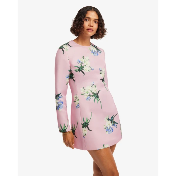 Leo Lin Aliza Long Sleeve Mini Dress - Leo Lin Dress - Australian Luxury Fashion - Shop at Luxury Shoes 