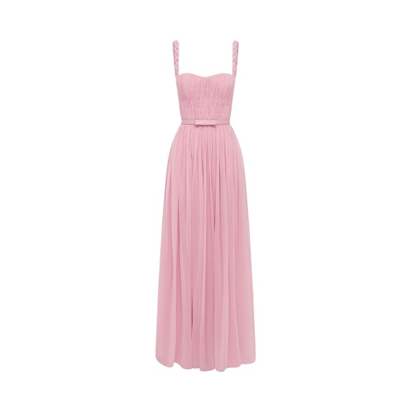 Leo Lin Angelina Ruffled Floor Length Dress - Leo Lin Dress - Australian Luxury Fashion - Shop at Luxury Shoes 