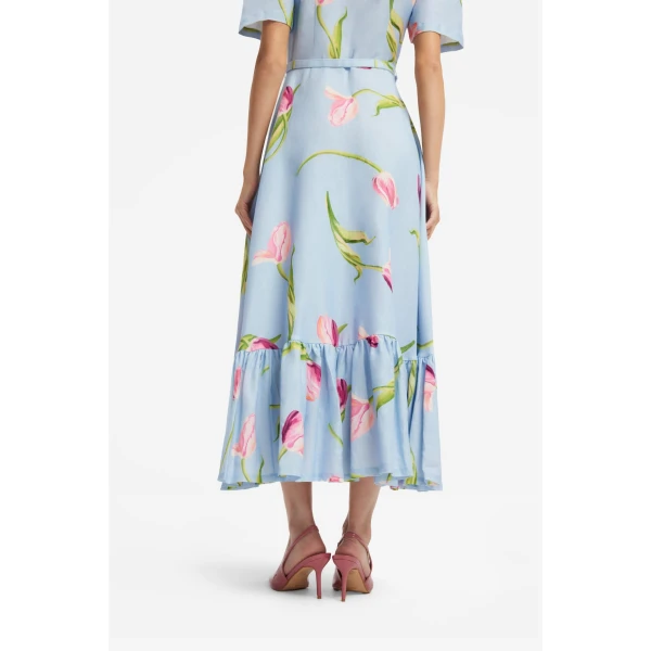 Leo Lin Becca Short Sleeve Midi Dress - Leo Lin Dress - Australian Luxury Fashion - Shop at Luxury Shoes 