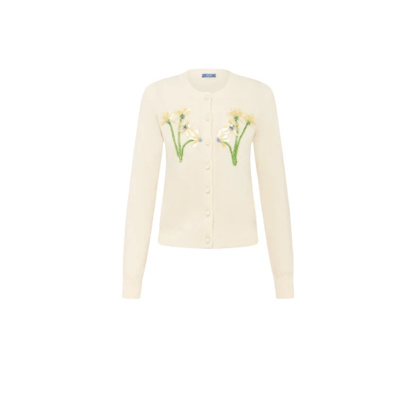Leo Lin Claire Embellished Knit Cardigan - Leo Lin Dress - Australian Luxury Fashion - Shop at Luxury Shoes 