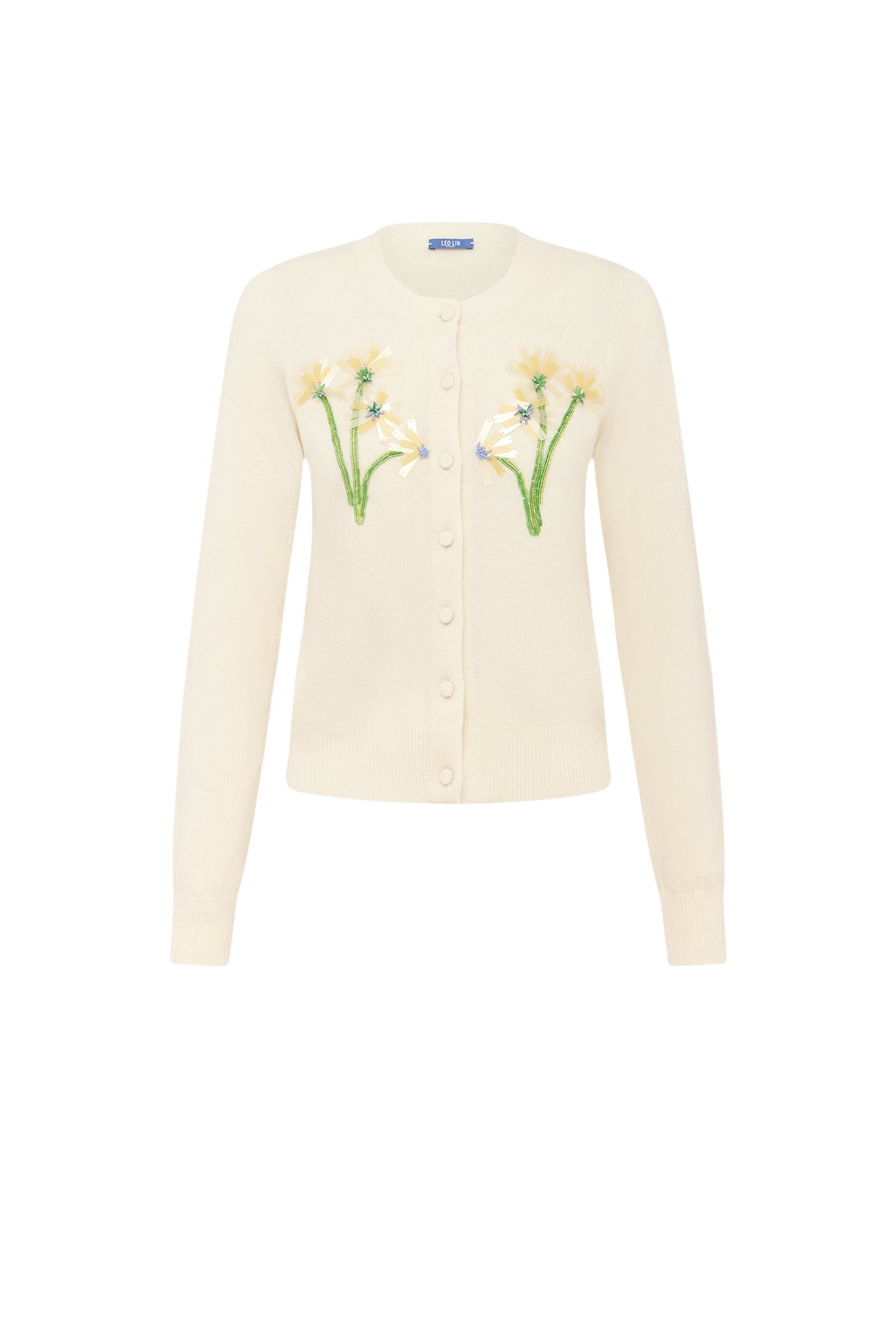 Leo Lin Claire Embellished Knit Cardigan