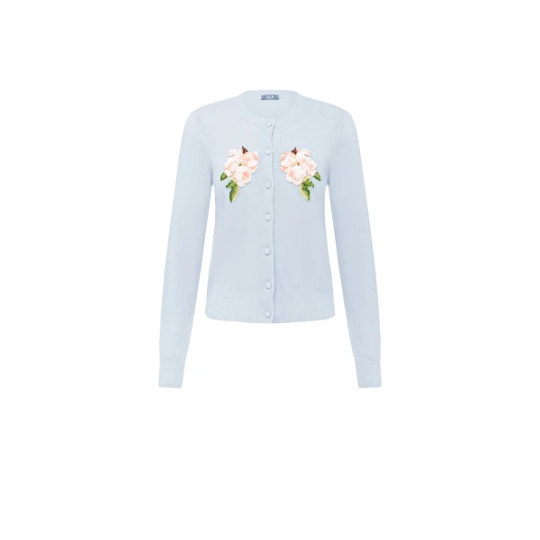 Leo Lin Claire Embellished Knit Cardigan - Leo Lin Dress - Australian Luxury Fashion - Shop at Luxury Shoes 