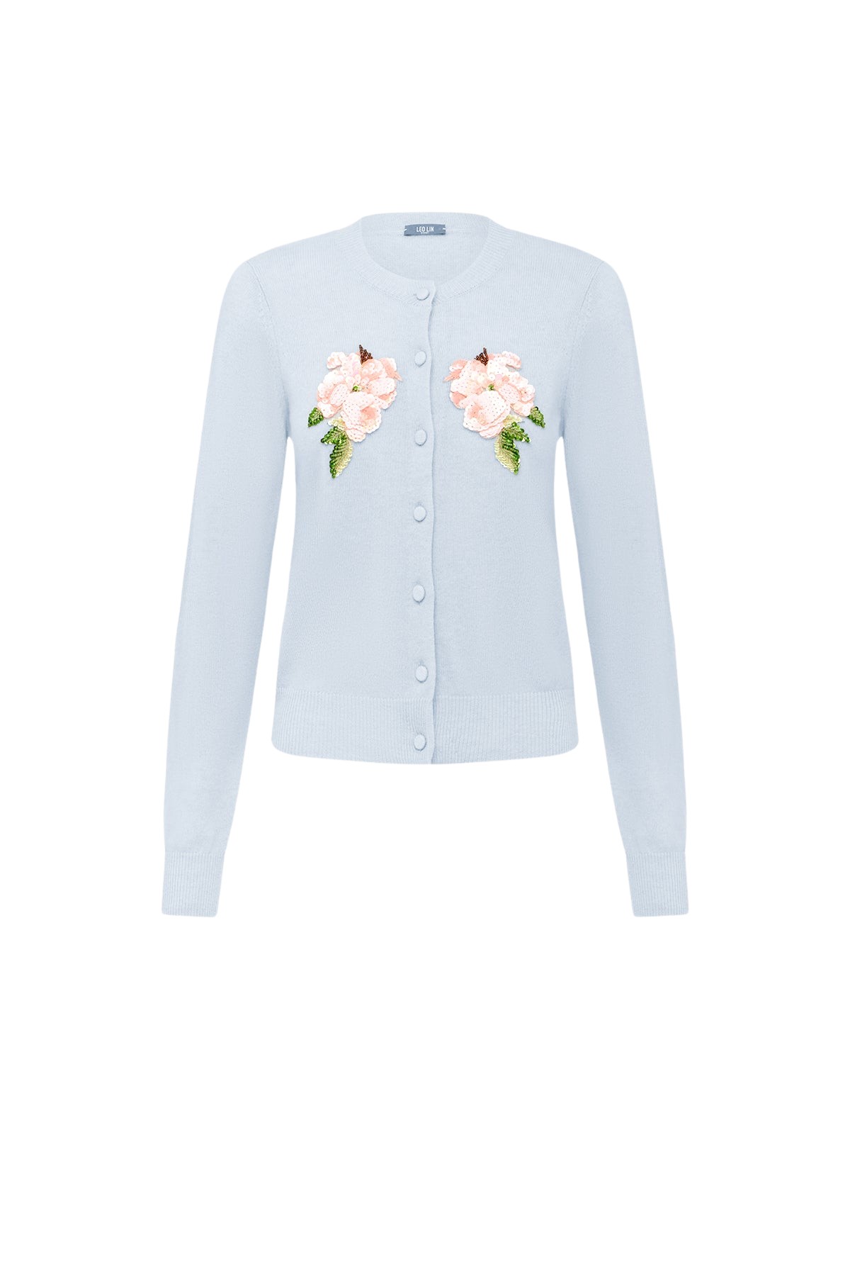Leo Lin Claire Embellished Knit Cardigan